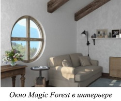 Окно Magic Forest в интерьере Окно Magic Forest в интерьере